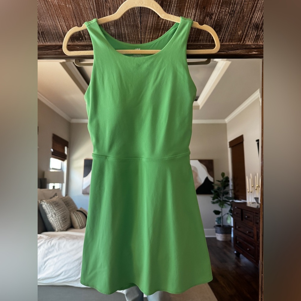JoyLab Vibrant Green Mini Dress - Picture 3 of 6